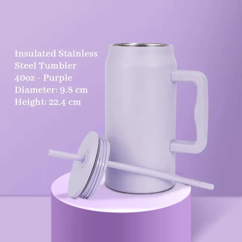 travel tumbler with handle 40oz-purple-2