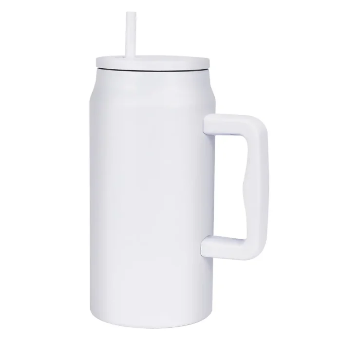 travel tumbler with handle 40oz-white-1