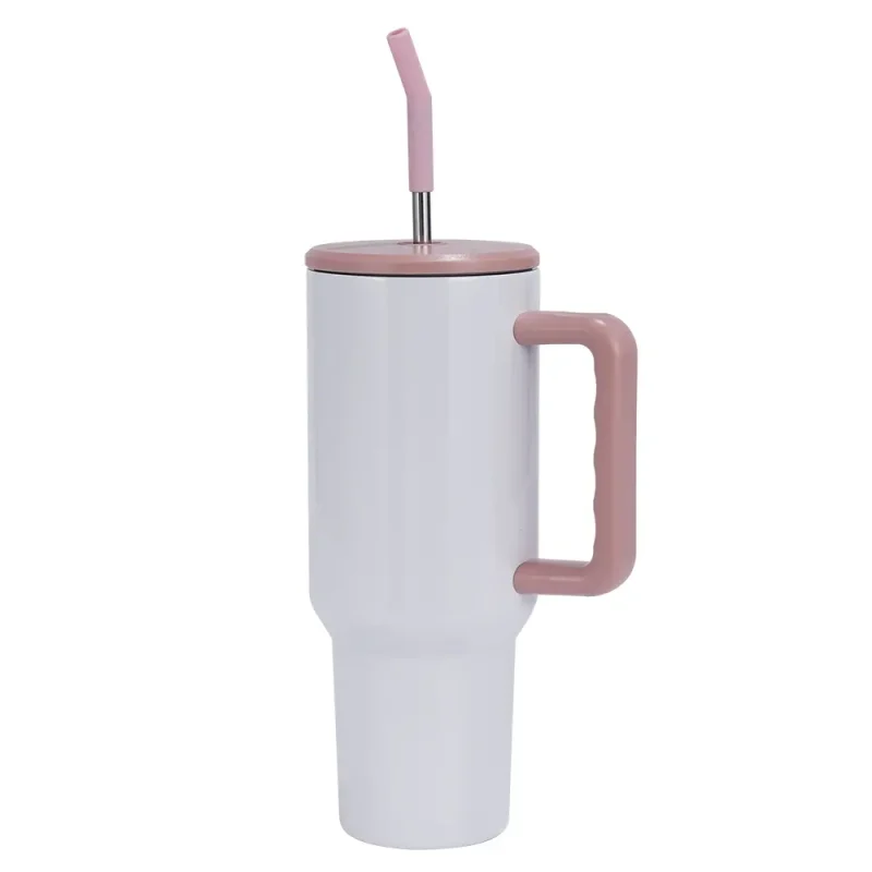 40oz tumbler with handle and straw (pink)-1