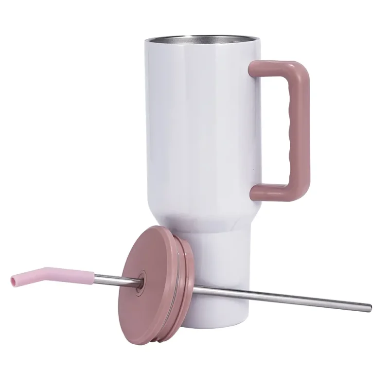40oz tumbler with handle and straw (pink)-2