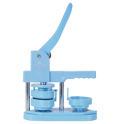 Heart-shaped rotating badge machine blue-1
