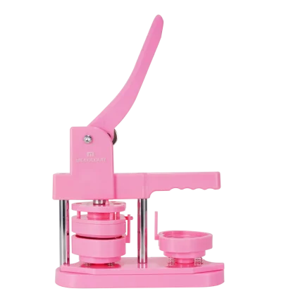 Heart-shaped rotating badge machine pink-1