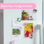 Heart-shaped rotating badge machine pink-4