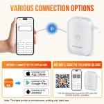 Label Printer Half-inch (White)-2