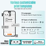 Portable Half-inch Label Printer (Blue)-3