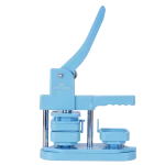 Square rotating badge machine blue-1