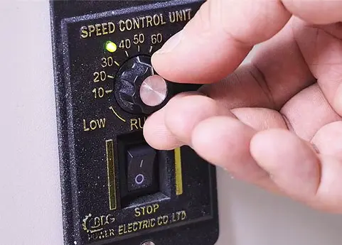 Adjust the speed to 50