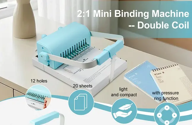 Double Coil Mini Binding Machine