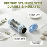 22oz Sublimation Stainless Steel Tumbler with Dual Lids-3