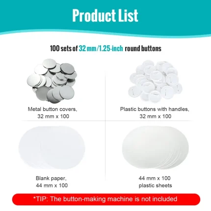 Round Badge Machine Consumables (32mm)-2